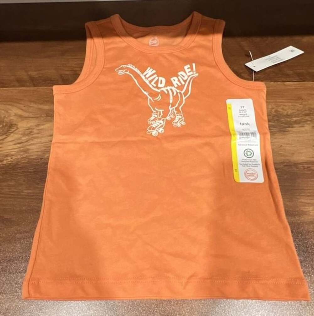 Wonder Nation Toddler Boys Wild Ride Dinosaur Graphic Tank Top Size 3T